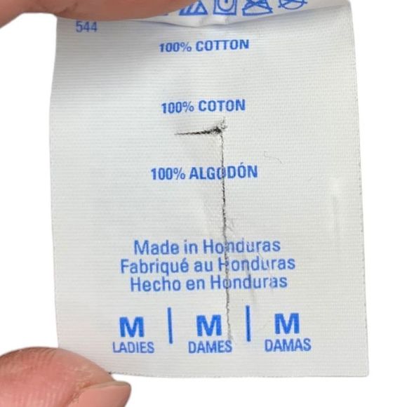 Port & Co Black "love" Short Sleeved Tee Shirt M (A-156) - Picture 4 of 4